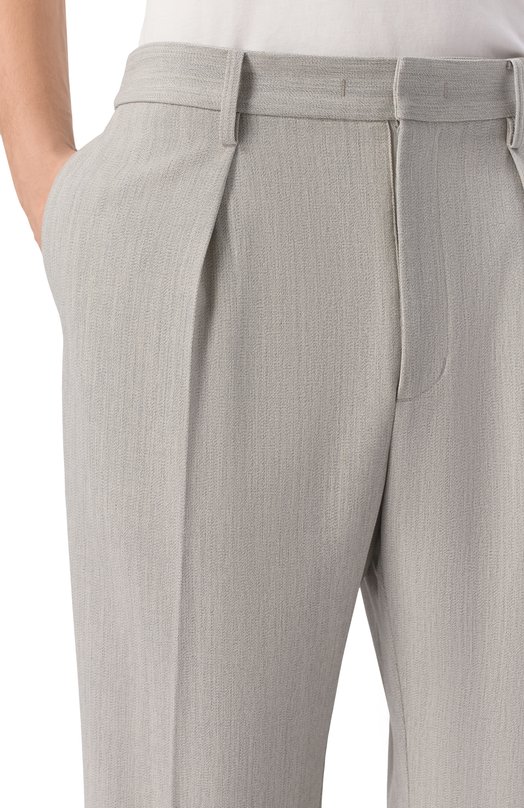 Шерстяные брюки Attachment AP61-018 Серый  AP61-018 Фото 5