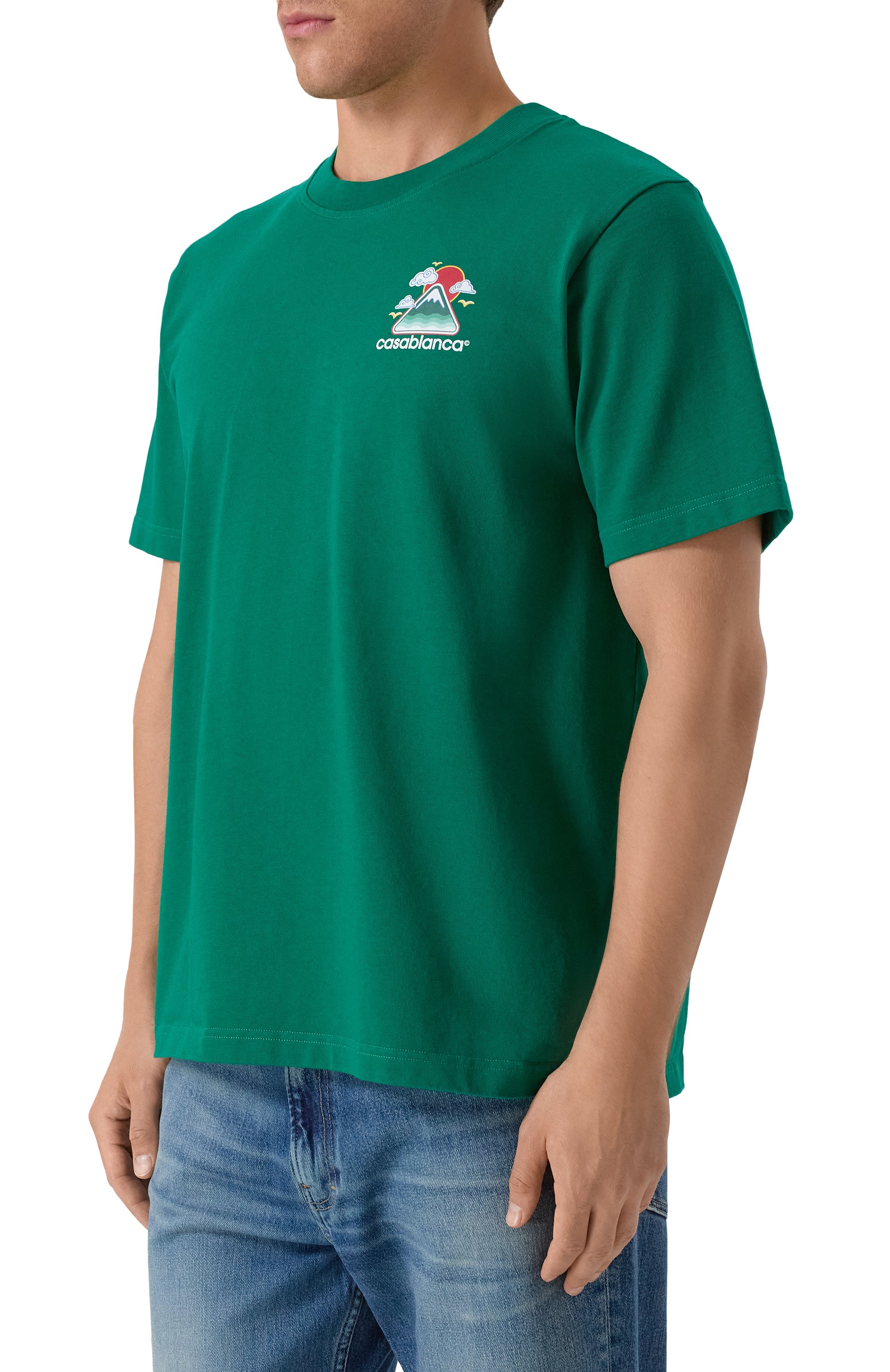 Хлопковая футболка CASABLANCA, арт. MPF25-JTS-001-06, фото 3