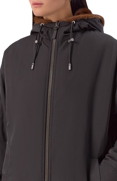 Двусторонняя парка с подкладкой из норки YVES SALOMON, арт. 24WFM06693A22X, фото 5