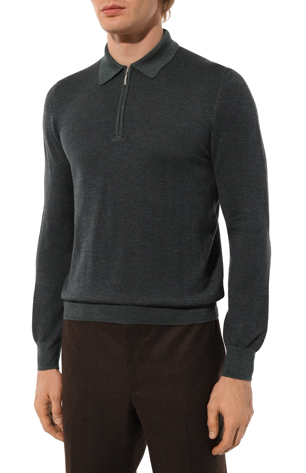 Поло из шерсти и шелка GRAN SASSO, арт. 57137/13115, фото 3