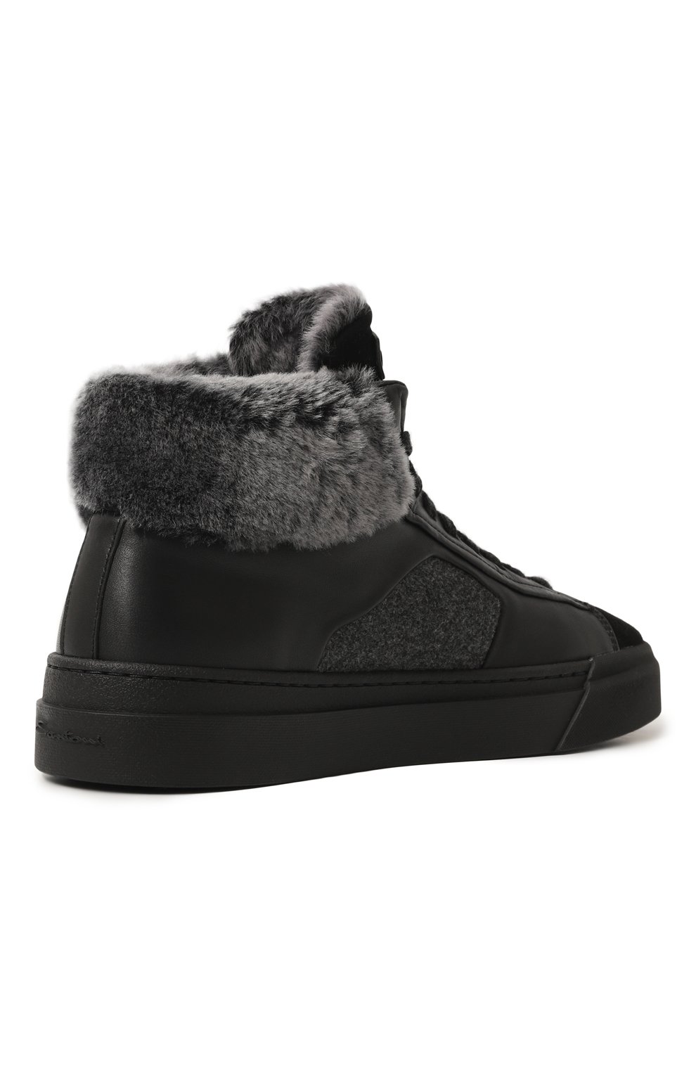 Кожаные кеды SANTONI, арт. WBGT61093NE0PSQ5, фото 5