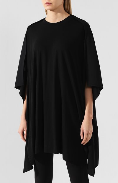 Хлопковая футболка YOHJI YAMAMOTO черного цвета по цене 29950 руб., арт. YZ-T40-830, фото 3 Хлопковая футболка YOHJI YAMAMOTO, арт. YZ-T40-830, фото 3
