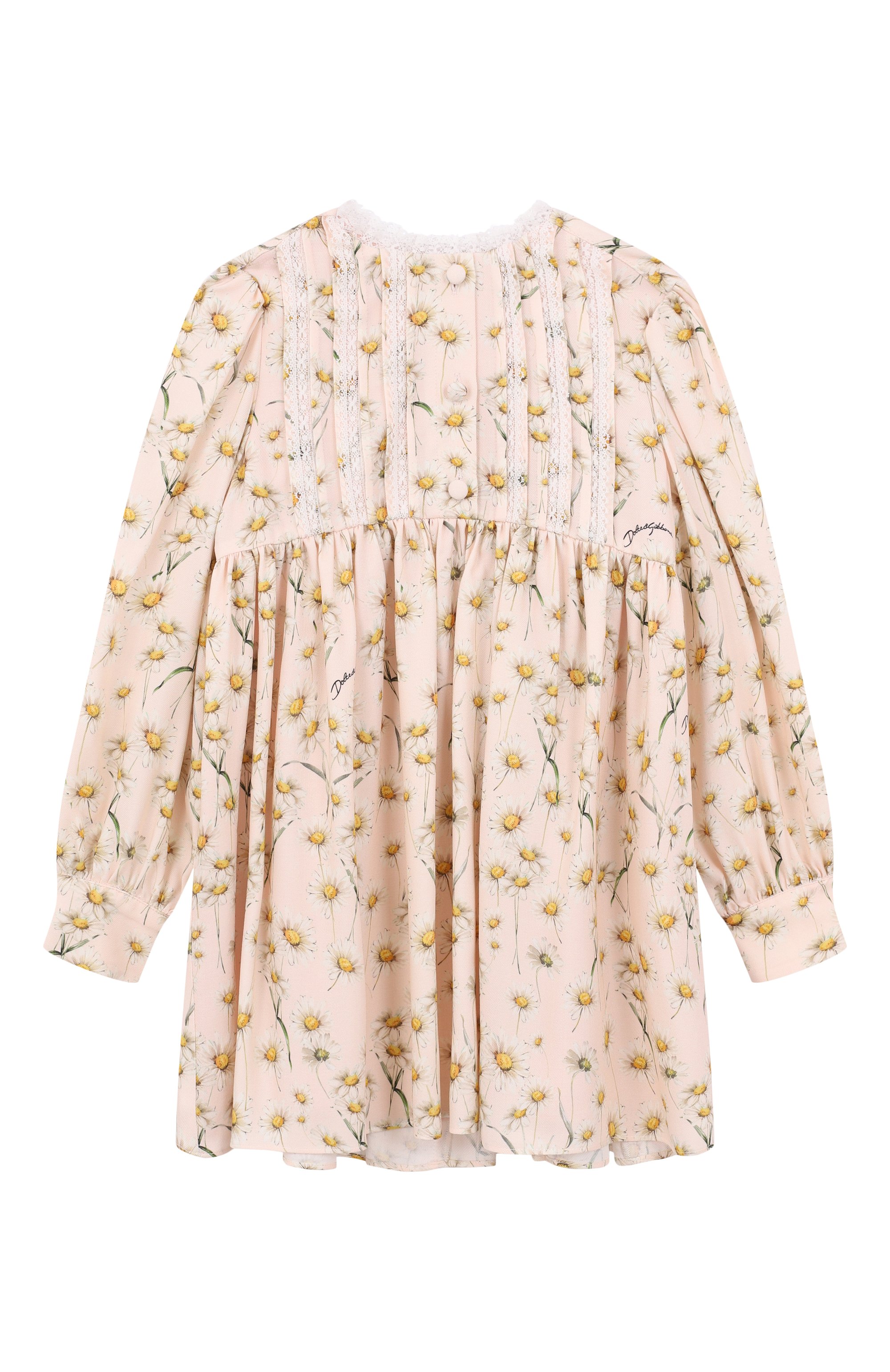 Платье из вискозы DOLCE & GABBANA светло-розового цвета по цене 78050 руб., арт. L54DJ5/FS8DK/2-6, фото 1 Платье из вискозы DOLCE & GABBANA, арт. L54DJ5/FS8DK/2-6, фото 1