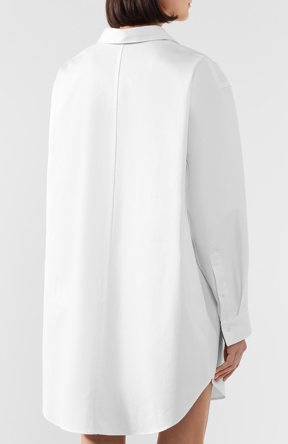 Хлопковое платье BALENCIAGA белого цвета по цене 78600 руб., арт. 583524/TEP11, фото 4 Хлопковое платье BALENCIAGA, арт. 583524/TEP11, фото 4