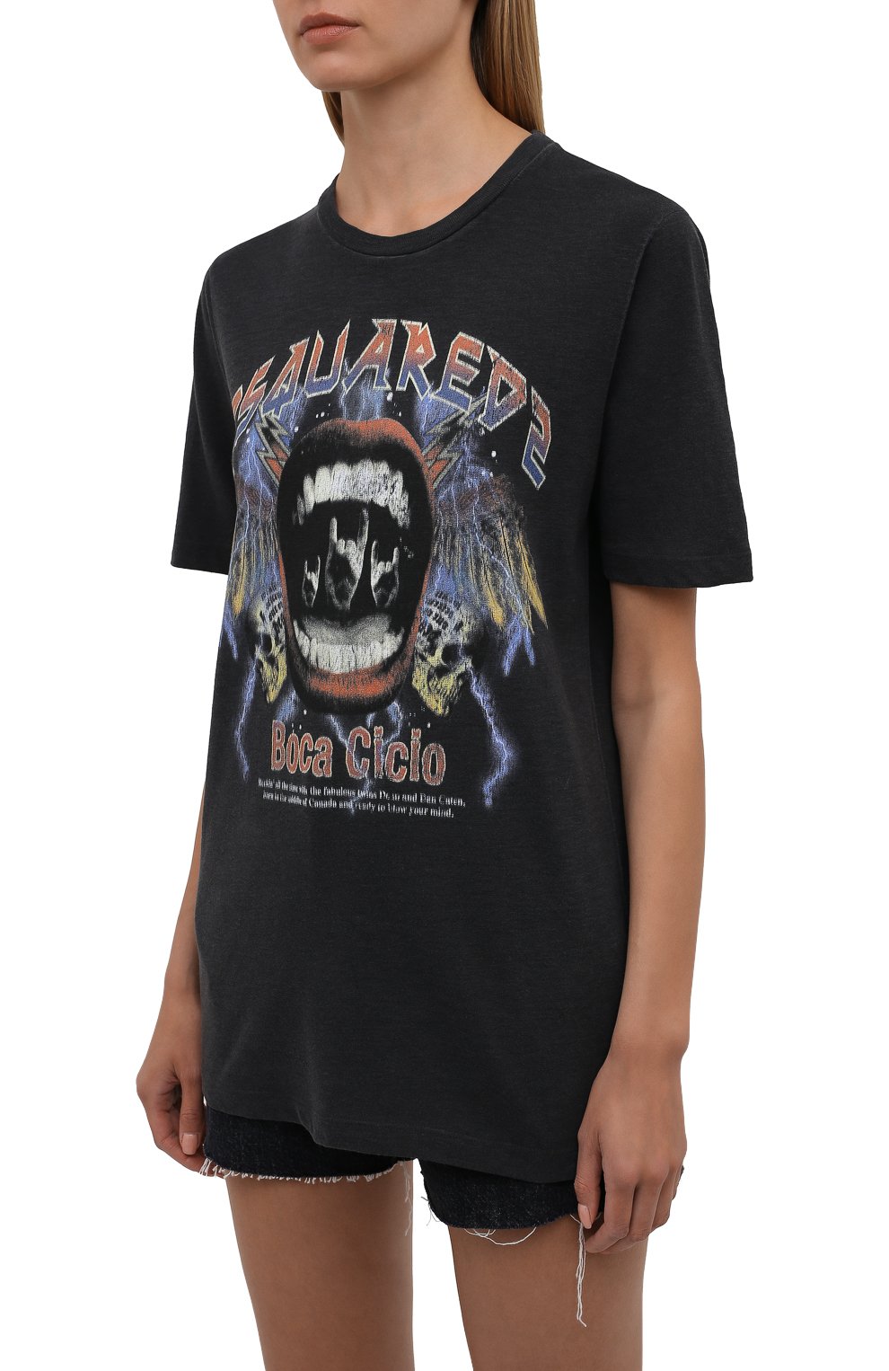 Хлопковая футболка DSQUARED2, арт. S75GD0227/S22146, фото 3