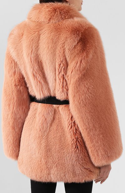 Шуба из меха песца BLANCHA, арт. 19121/100Z/15/C0RAL, фото 4