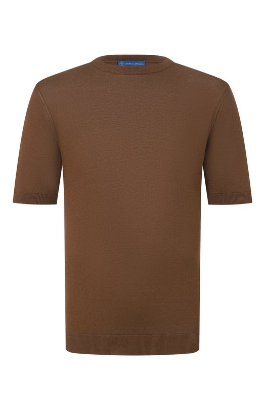 Джемпер из шелка и хлопка Andrea Campagna M5425-1033 Коричневый M5425-1033