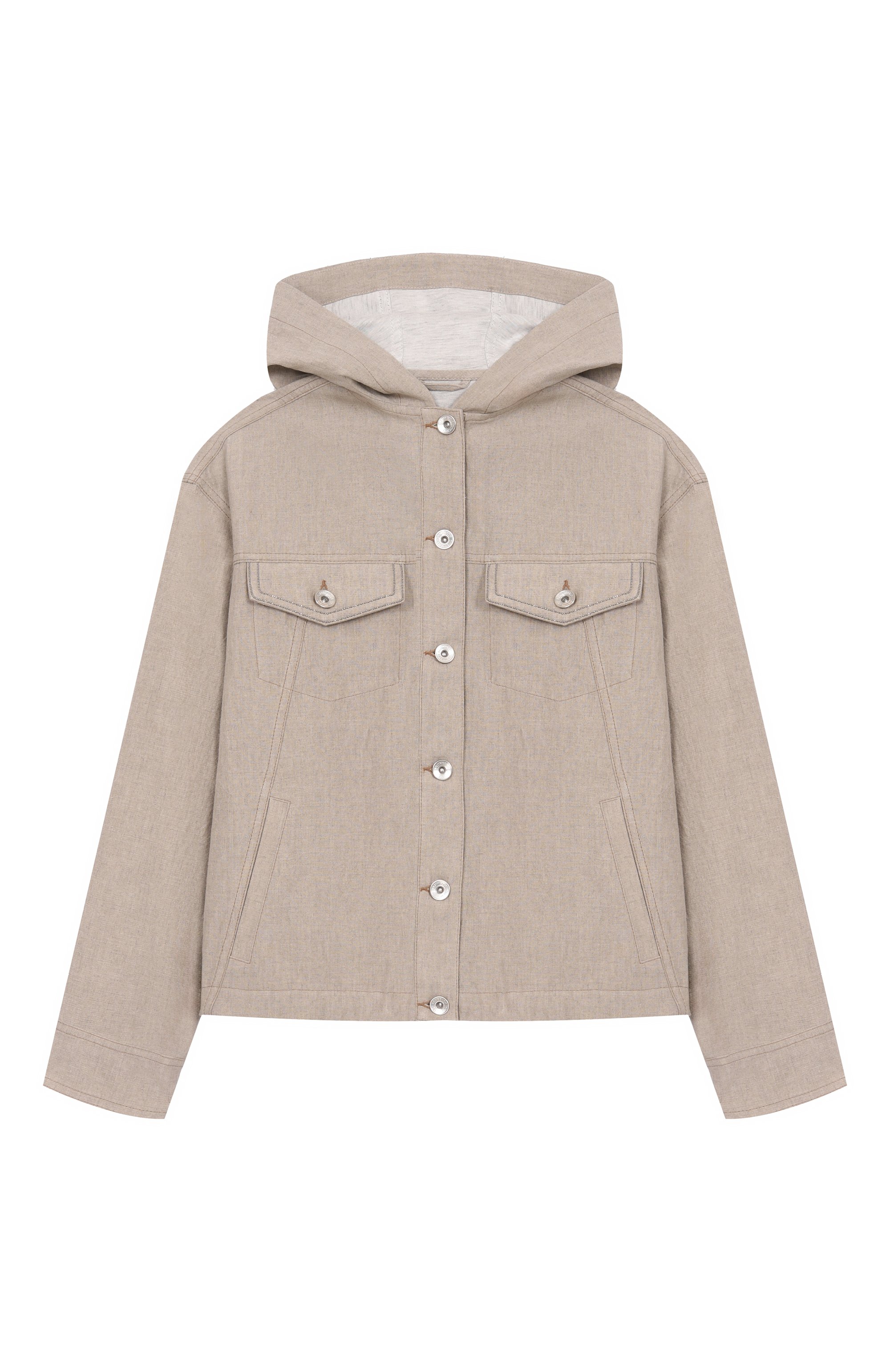 Куртка изо льна и вискозы BRUNELLO CUCINELLI, арт. BL1360459C, фото 1