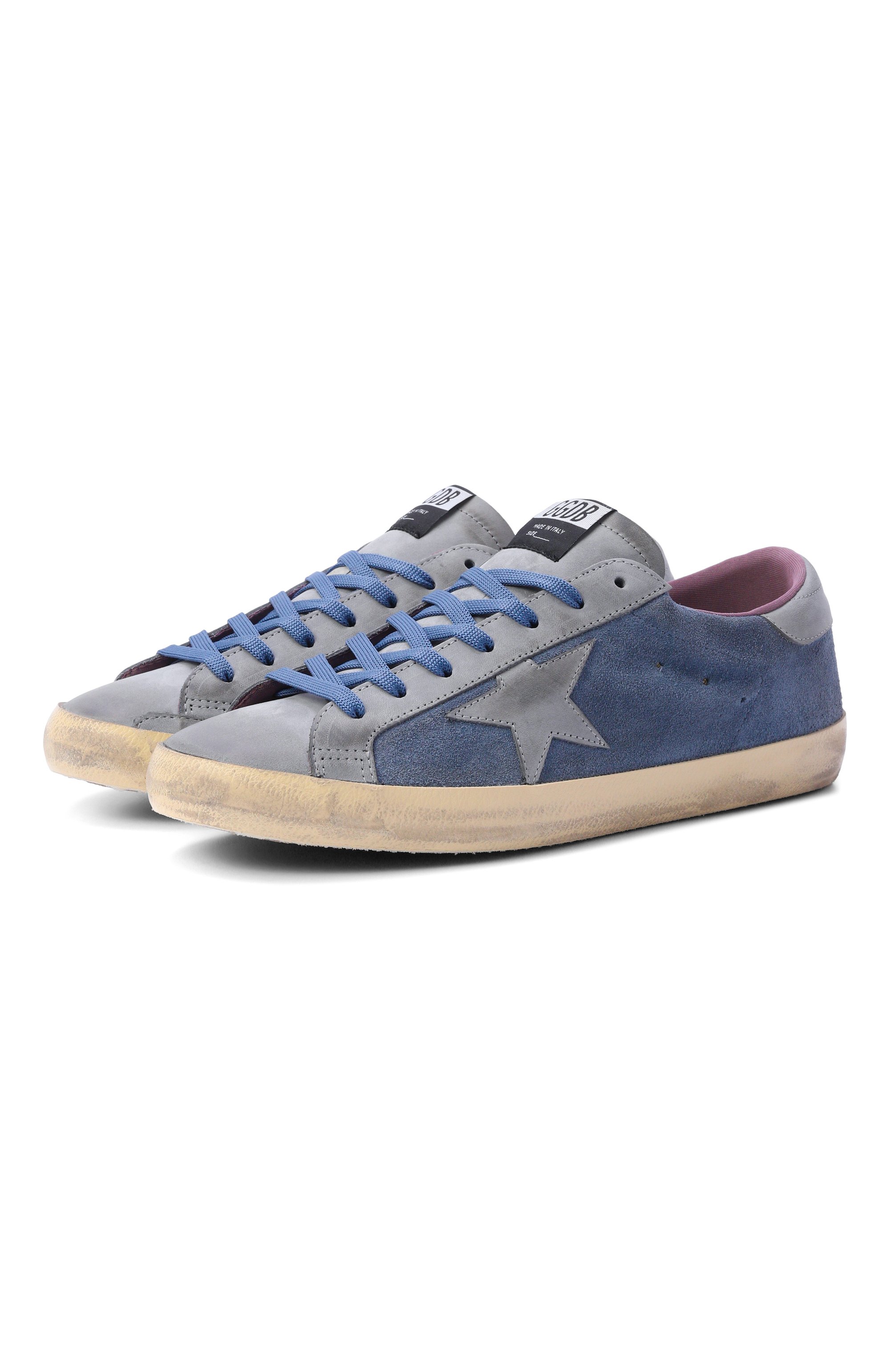 Замшевые кеды super-star GOLDEN GOOSE DELUXE BRAND, арт. GMF01002.F008749, фото 1