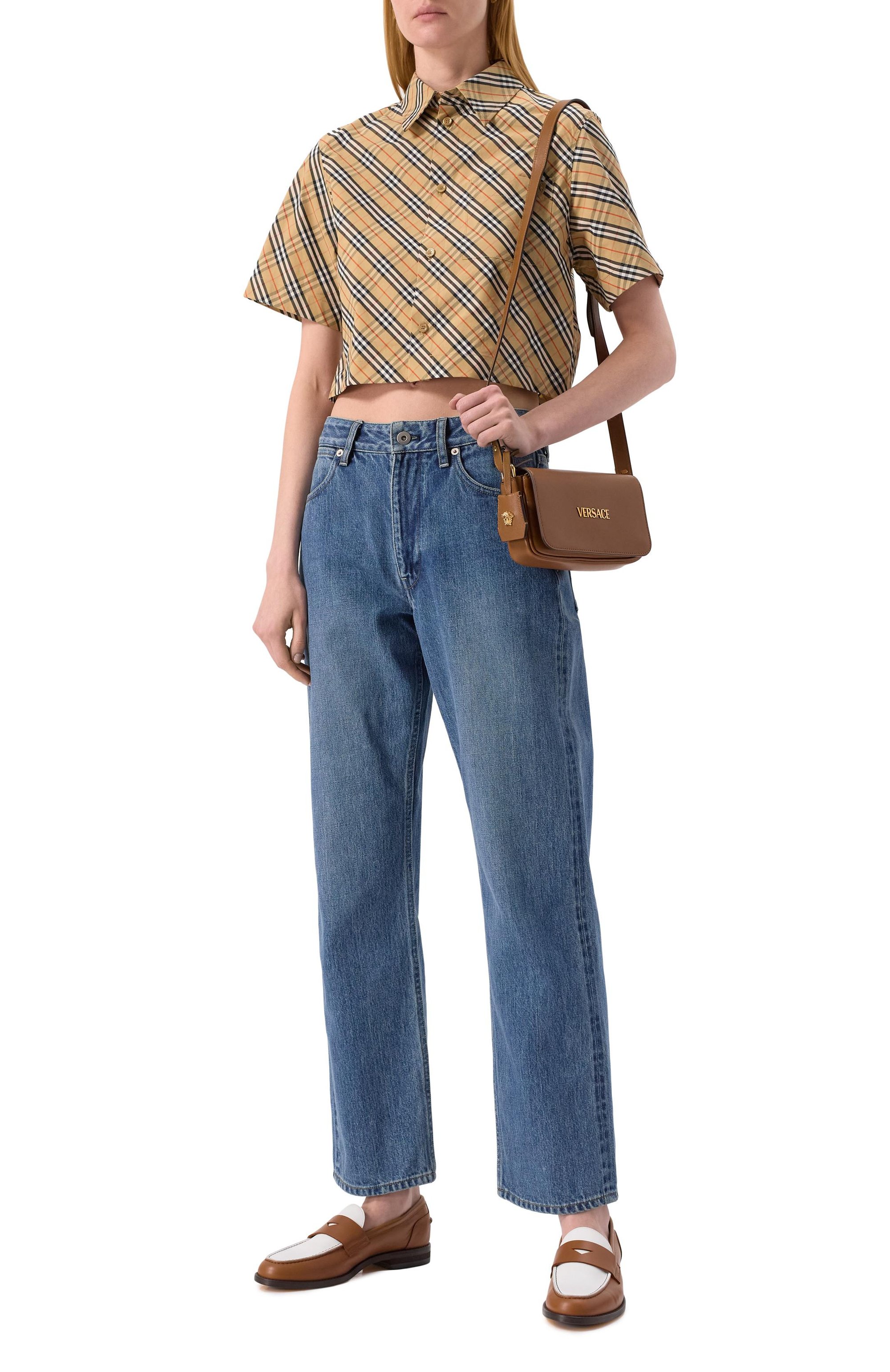 Хлопковая рубашка BURBERRY бежевого цвета по цене 87250 руб., арт. 8106190, фото 2 Хлопковая рубашка BURBERRY, арт. 8106190, фото 2