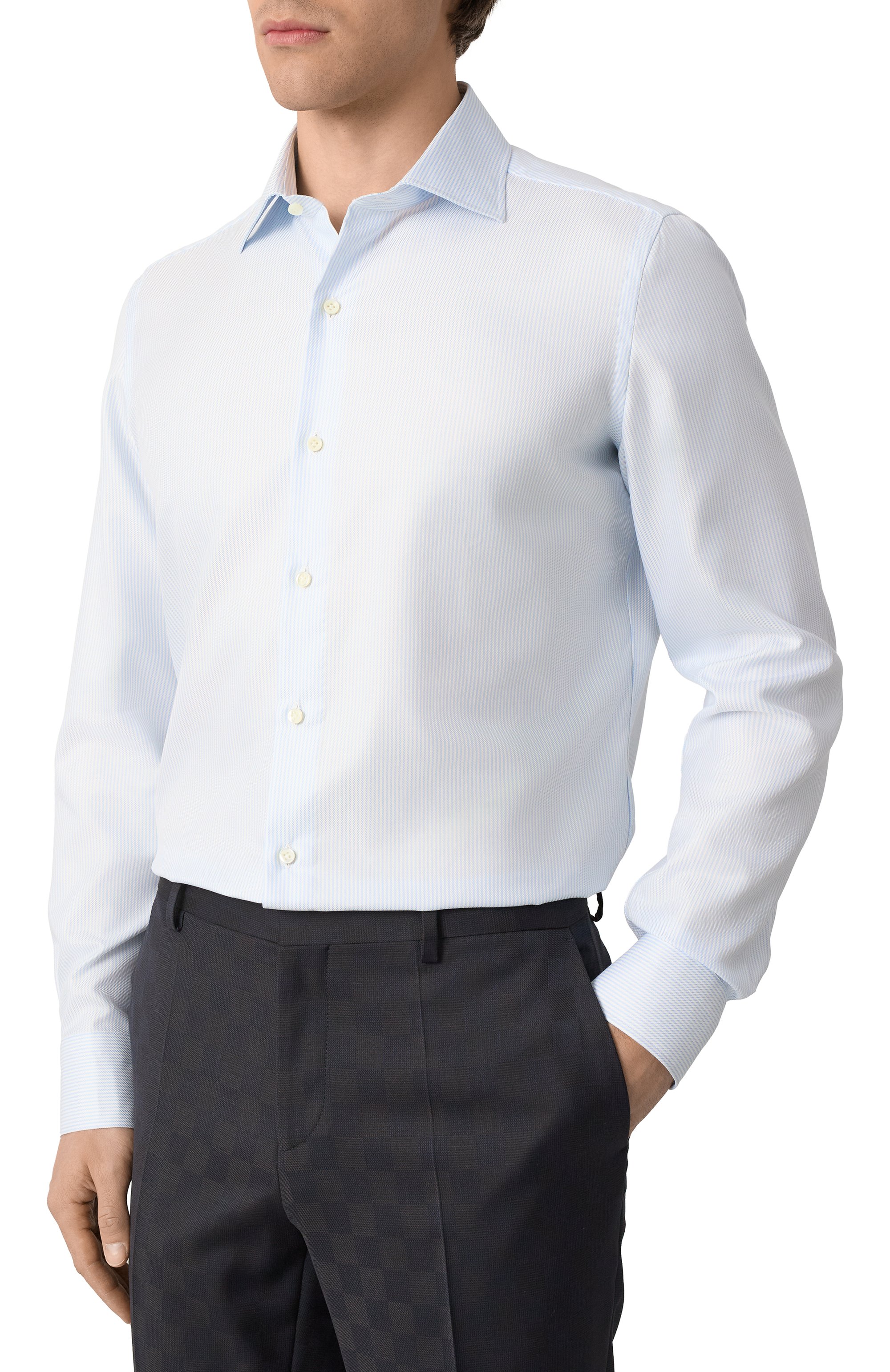 Хлопковая сорочка LUIGI BORRELLI, арт. PS30051/ACHILLE/ST/EV1/PC, фото 3