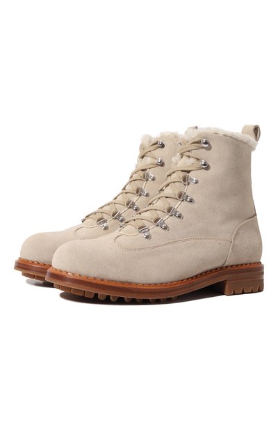 Женские замшевые ботинки KITON, арт. D58812N0113601