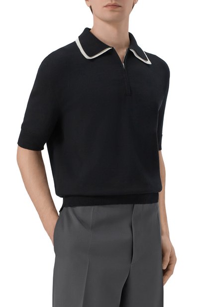 Хлопковое поло JIL SANDER, арт. J22GL0125/J15466, фото 3