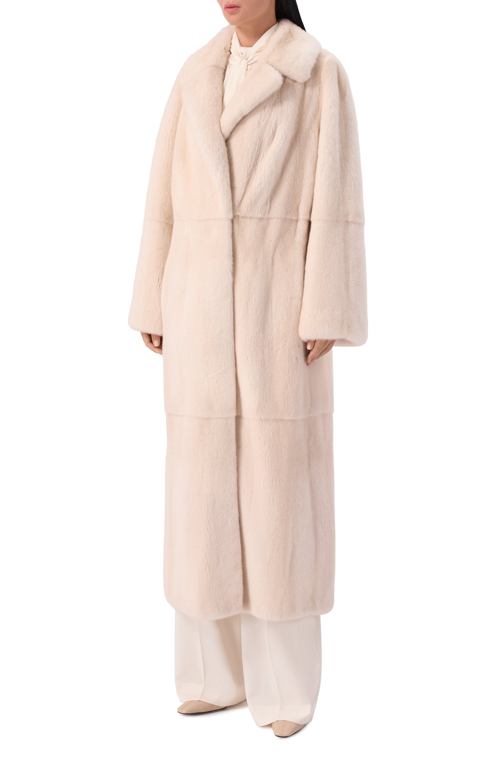 Шуба из норки MVST кремового цвета по цене 2495000 руб., арт. M011/MINK PEARL, фото 3 Шуба из норки MVST, арт. M011/MINK PEARL, фото 3