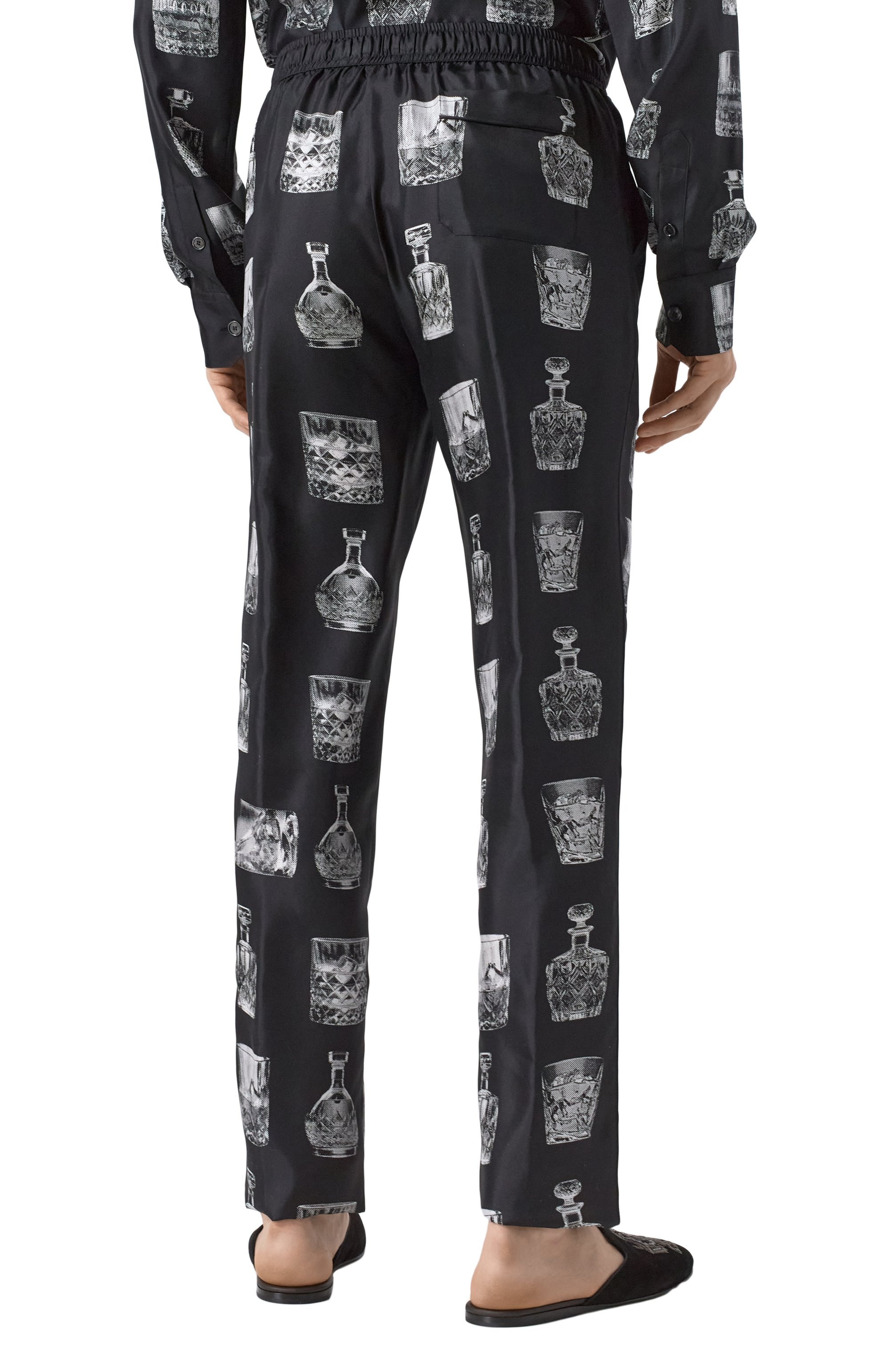 Шелковые домашние брюки DOLCE & GABBANA, арт. GVCRAT/HI1V0, фото 4