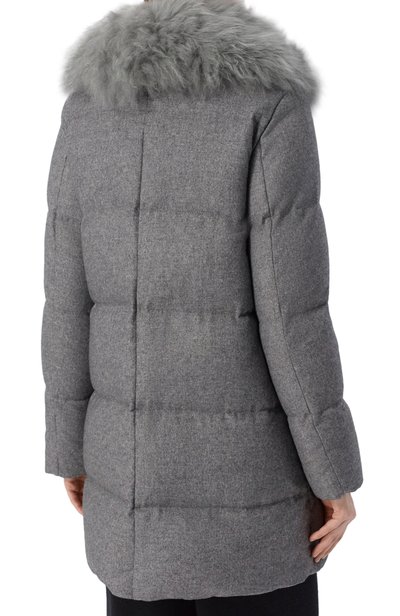 Пуховик с воротником из козлика HERNO, арт. PI002295D/38087, фото 4