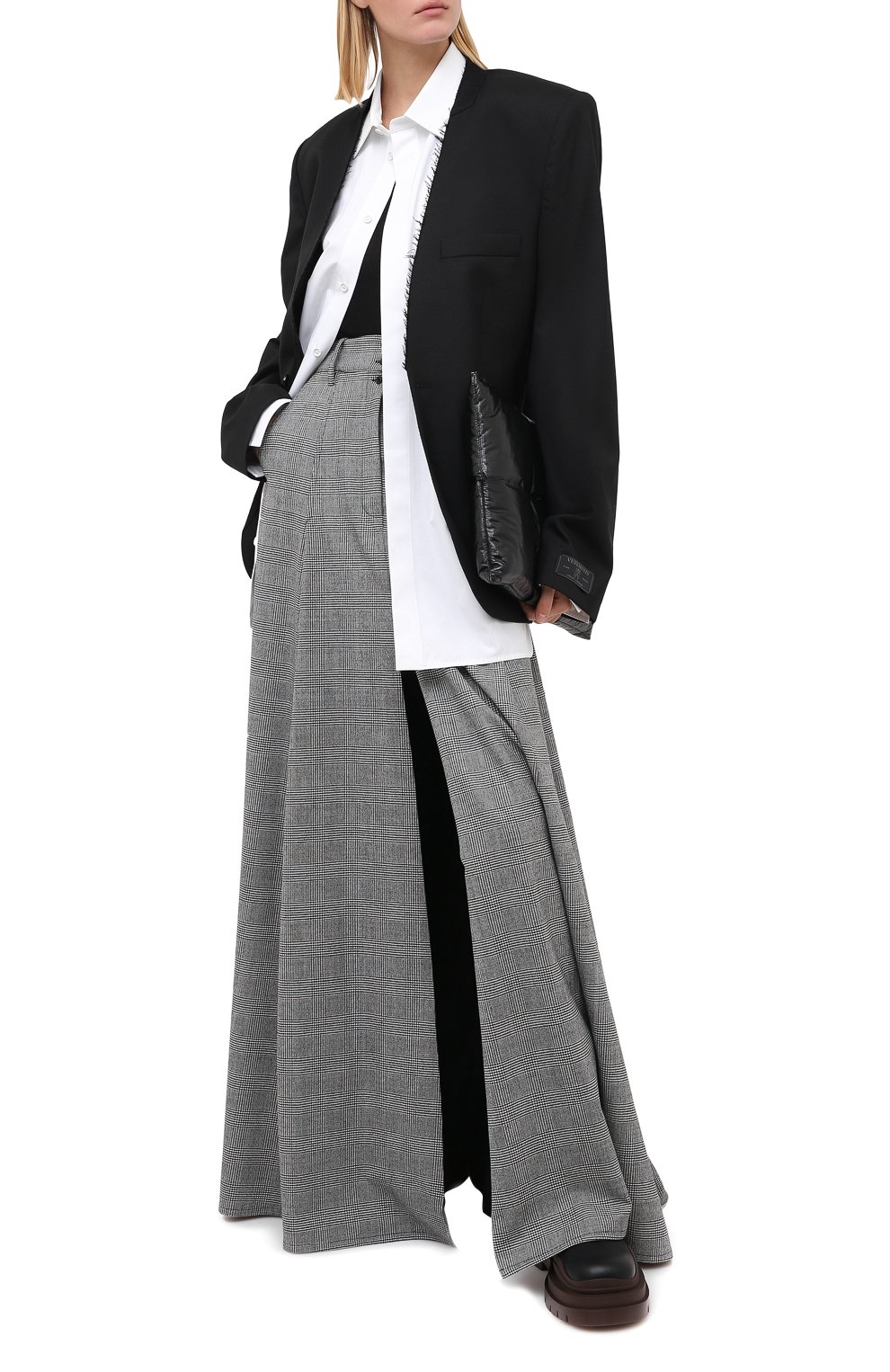 Шерстяной жакет VETEMENTS, арт. WAH21JA032 1200/BLACK, фото 3