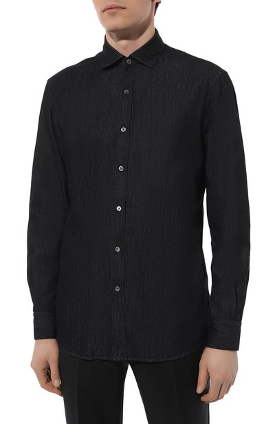 Хлопковая рубашка ZEGNA, арт. UCX12A6/SRF6, фото 3