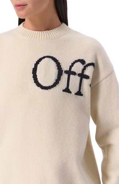 Шерстяной свитер OFF-WHITE, арт. 0WHE100F25KNI002, фото 5