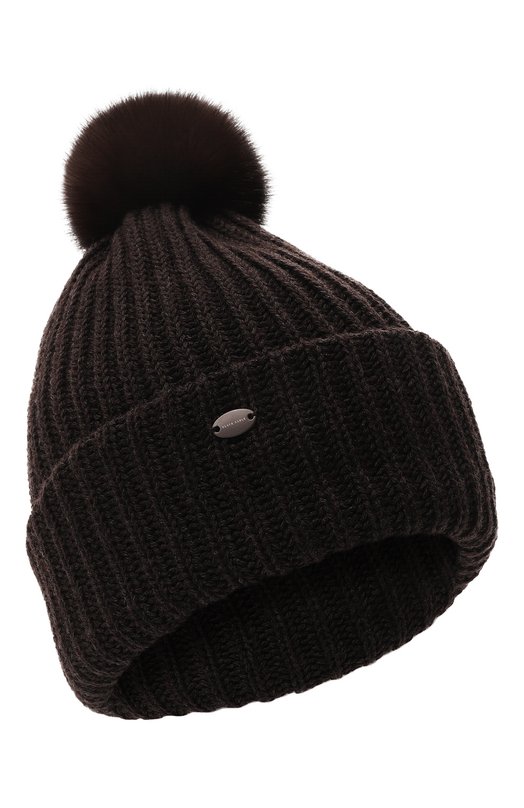 Шапка с меховой отделкой Black Sable BS-47CC12 Коричневый BS-47CC12