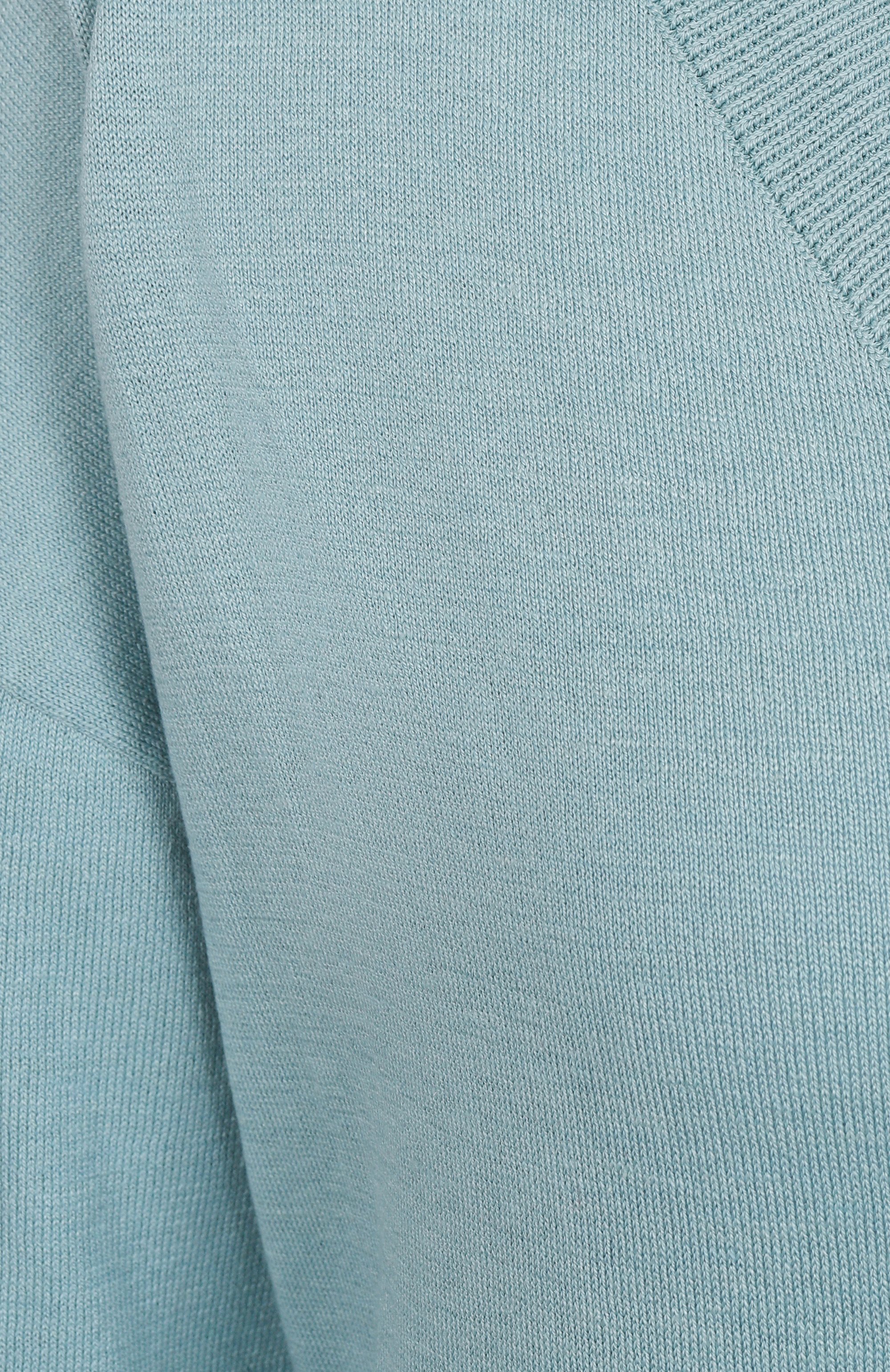 Пуловер из шелка и хлопка WEEKEND MAX MARA бирюзового цвета по цене 27950 руб., арт. RANIA, фото 6 Пуловер из шелка и хлопка WEEKEND MAX MARA, арт. RANIA, фото 6