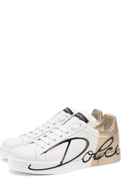 Кожаные кеды portofino DOLCE & GABBANA, арт. CK1600/AI053, фото 1