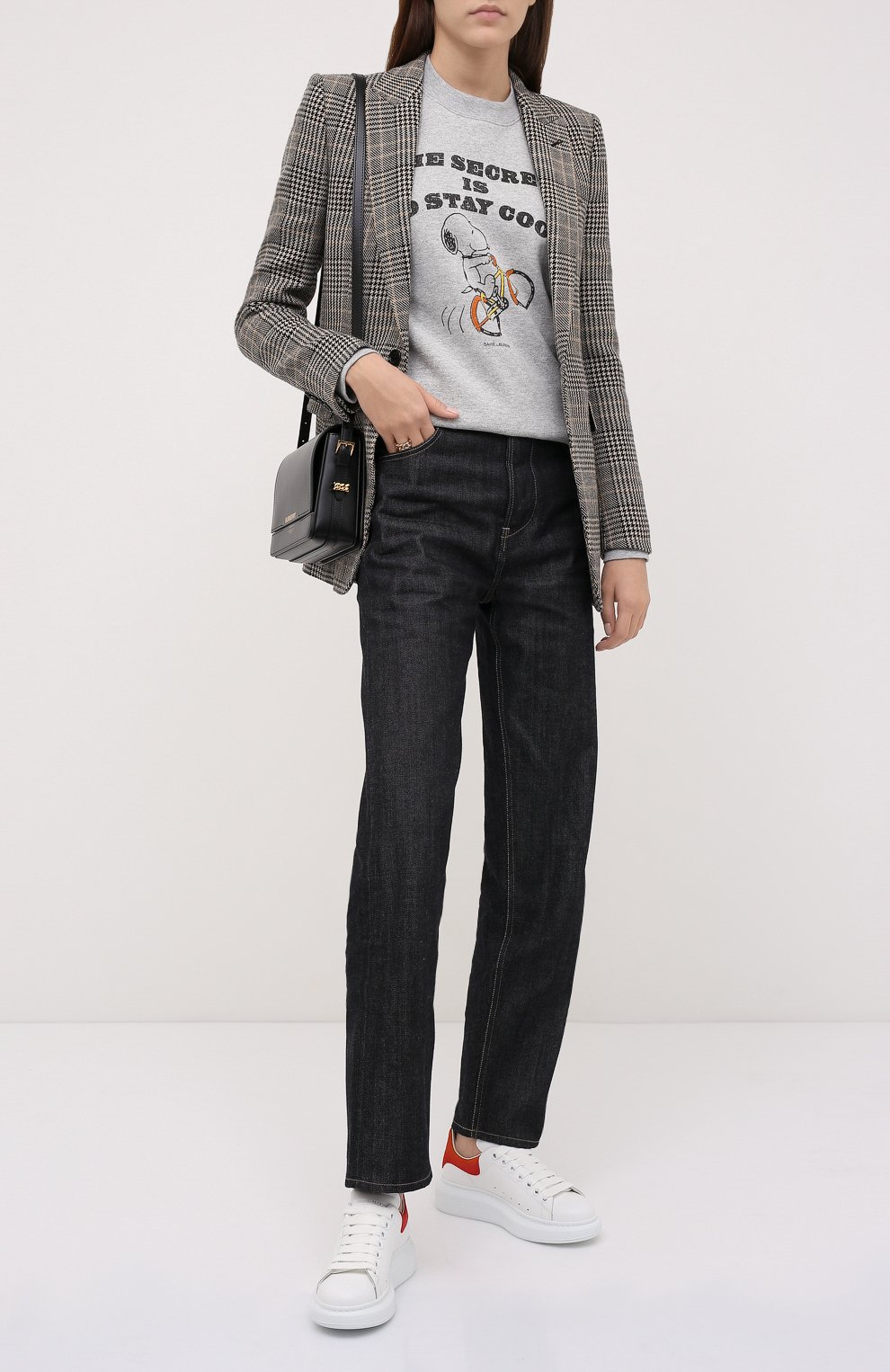 Кожаные кеды oversized ALEXANDER MCQUEEN, арт. 553770/WHGP7, фото 6