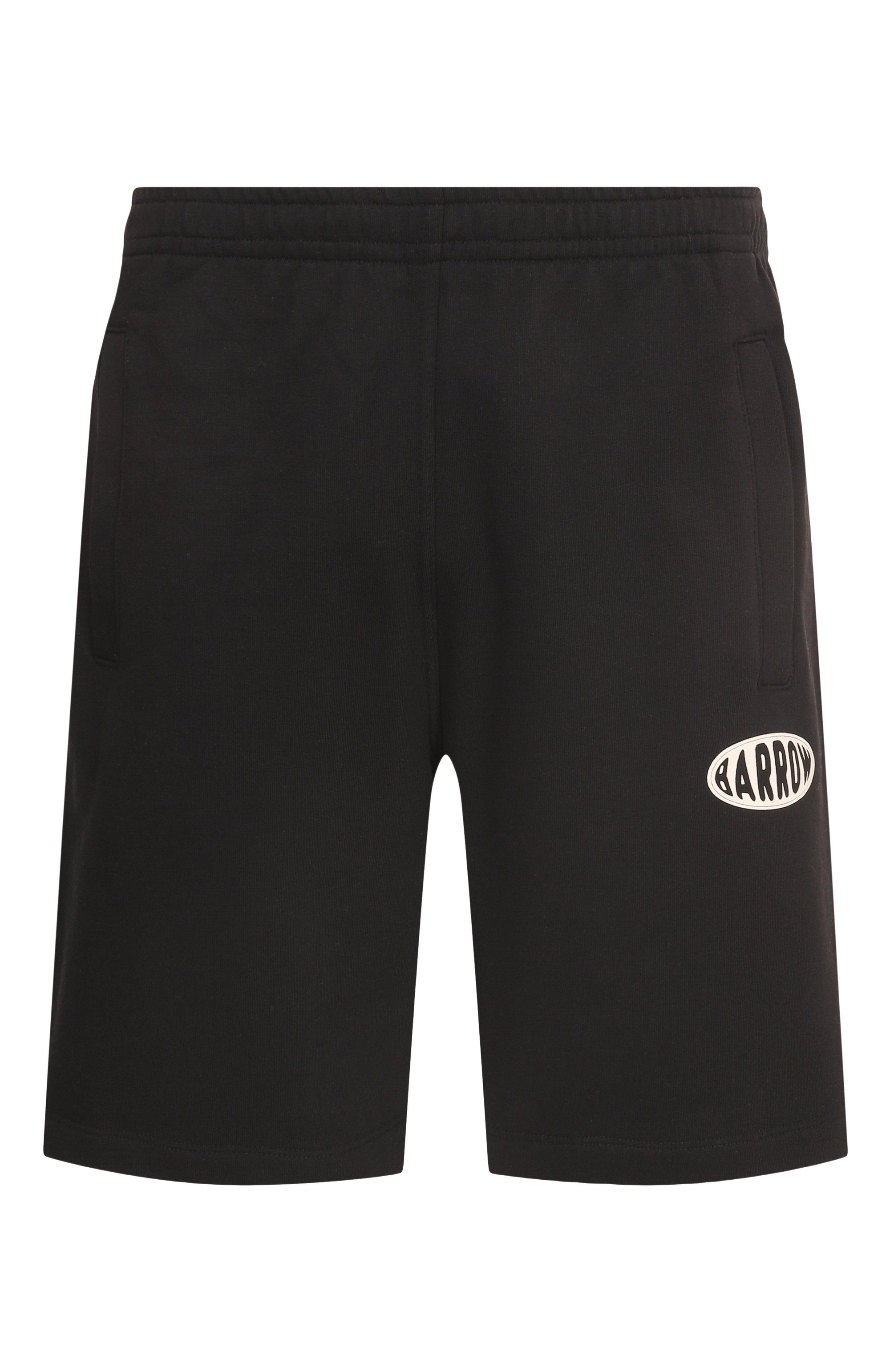 Хлопковые шорты BARROW черного цвета по цене 18350 руб., арт. S5BWMABE064, фото 1 Хлопковые шорты BARROW, арт. S5BWMABE064, фото 1