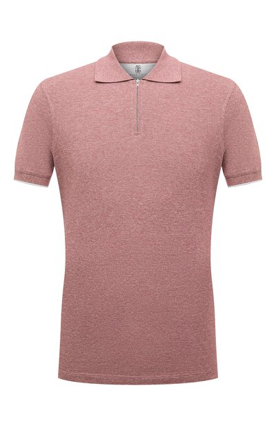 Поло из хлопка и льна BRUNELLO CUCINELLI, арт. MTS758775, фото 1