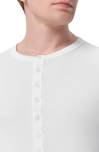 Хлопковый лонгслив-хенли DOLCE & GABBANA, арт. G8PG8T/G7P3J, фото 5