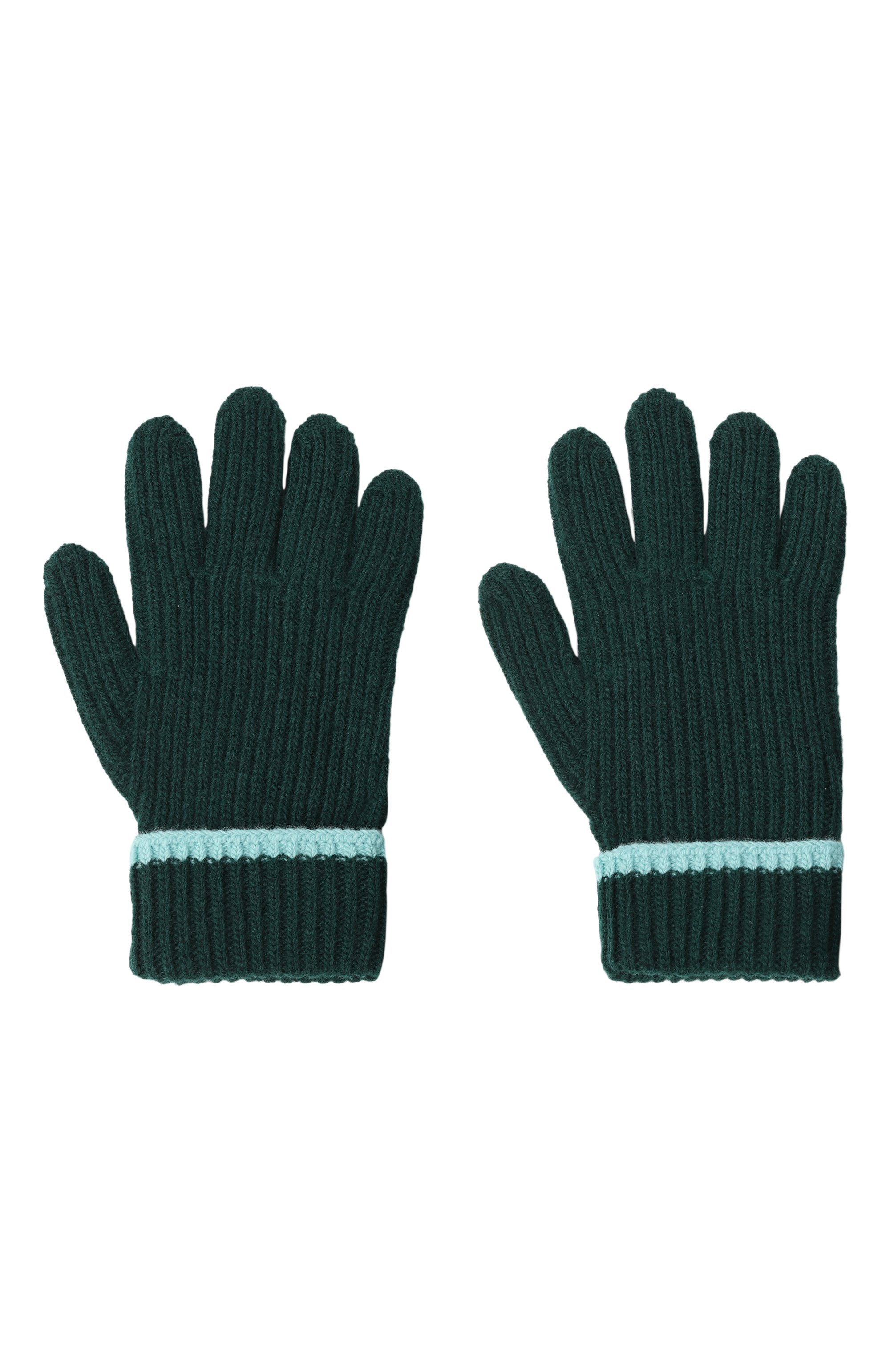 Шерстяные перчатки IL GUFO темно-зеленого цвета по цене 12300 руб., арт. A25GGU0001EM220, фото 2 Шерстяные перчатки IL GUFO, арт. A25GGU0001EM220, фото 2
