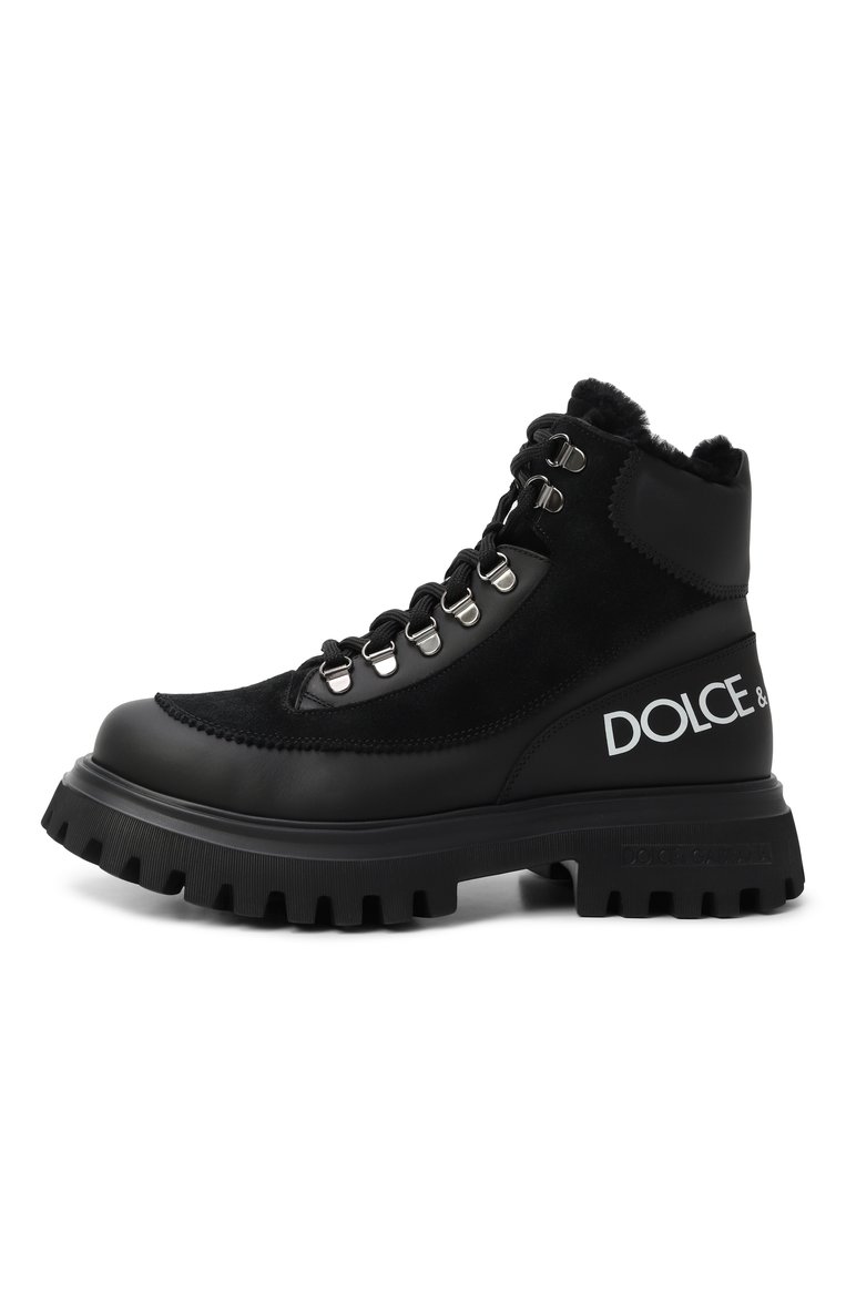 Кожаные ботинки DOLCE & GABBANA, арт. DA5177/AL696/37-38, фото 1