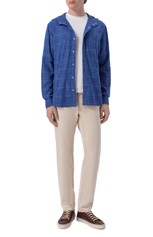 Хлопковая футболка Kiton UMM0745 Белый  UMM0745 Фото 2