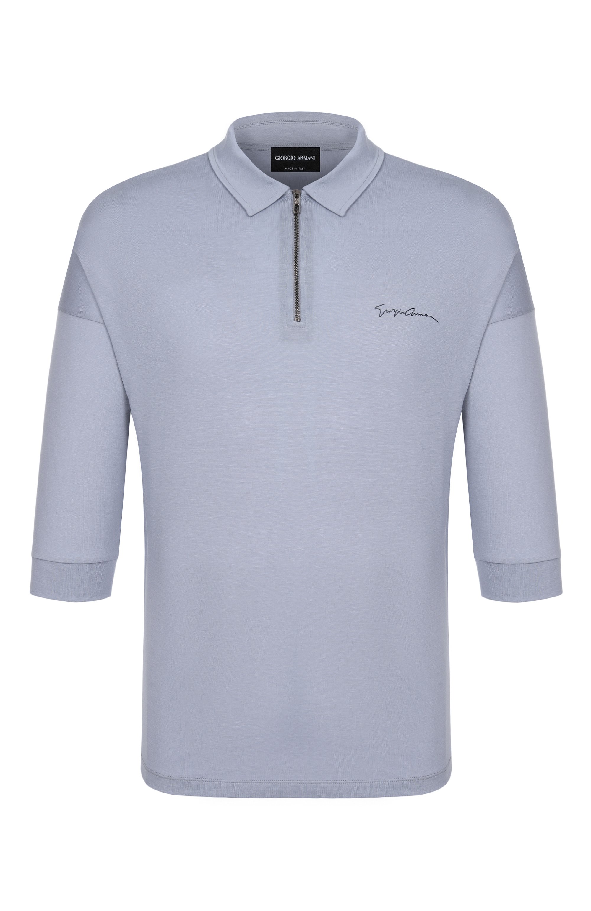 Поло из лиоцелла и хлопка GIORGIO ARMANI, арт. 3DSF53/SJCBZ, фото 1