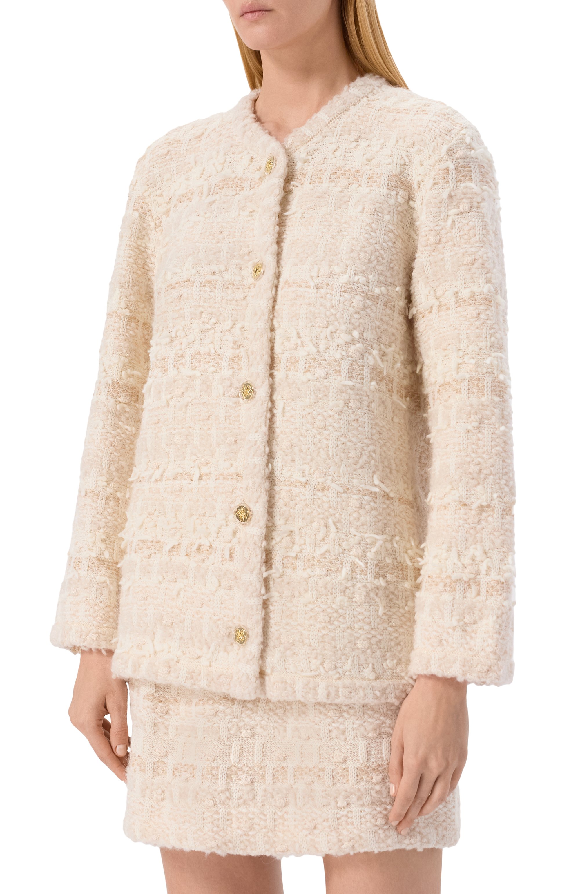 Шерстяной кардиган AND THE BRAND бежевого цвета по цене 87080 руб., арт. W26-CG044-1002-102, фото 3 Шерстяной кардиган AND THE BRAND, арт. W26-CG044-1002-102, фото 3