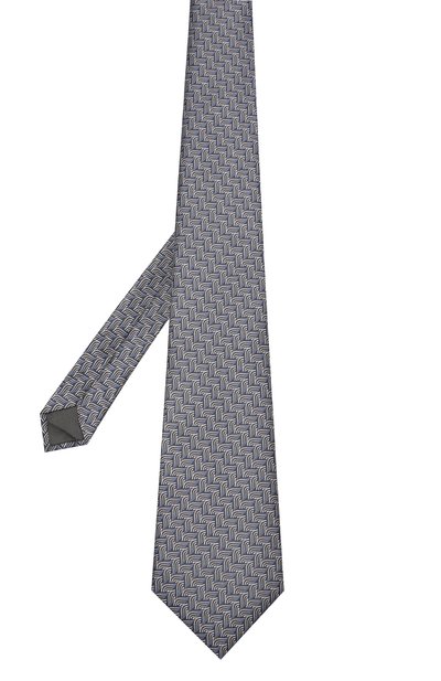 Шелковый галстук LANVIN черного цвета по цене 11350 руб., арт. 2870/TIE, фото 2 Шелковый галстук LANVIN, арт. 2870/TIE, фото 2