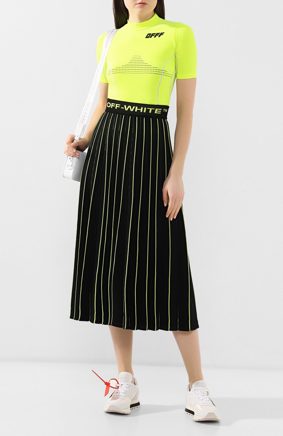 Топ OFF-WHITE желтого цвета по цене 18250 руб., арт. 0WAA063S19D860706210, фото 2 Топ OFF-WHITE, арт. 0WAA063S19D860706210, фото 2