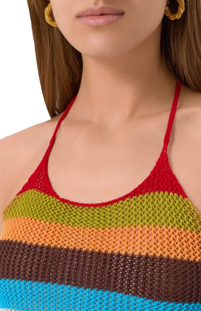 Хлопковый топ DSQUARED2 разноцветного цвета по цене 44600 руб., арт. S73HA0171/D13128, фото 5 Хлопковый топ DSQUARED2, арт. S73HA0171/D13128, фото 5