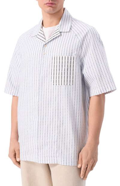 Хлопковая рубашка JACQUEMUS, арт. 26ESHM00573/AW00778, фото 3