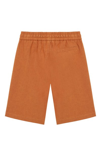 Шорты из хлопка и льна DOLCE & GABBANA, арт. L43Q58/LT372