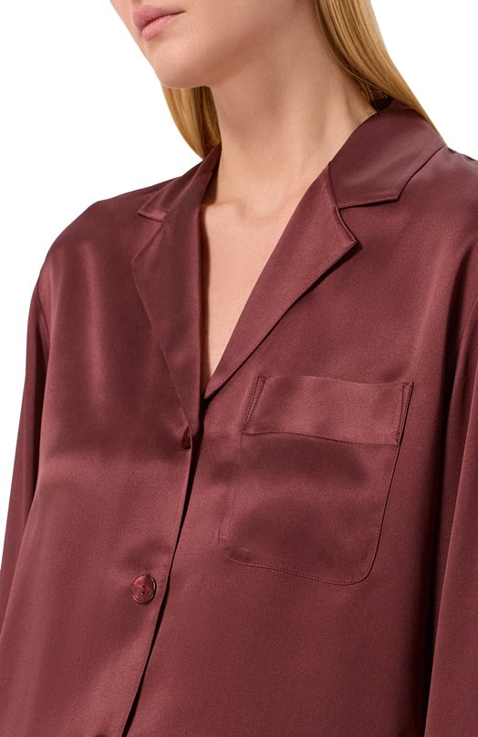 Шелковая пижама Luna Di Seta VLST08007 Бордовый  VLST08007 Фото 7