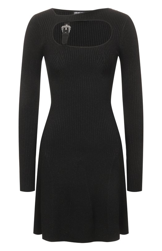 Платье из вискозы Versace Jeans Couture 79HA0M01/CMH23 Чёрный 79HA0M01/CMH23