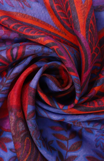 Шелковый платок орнамент цветы GOURJI, арт. 91147437/554472172, фото 3