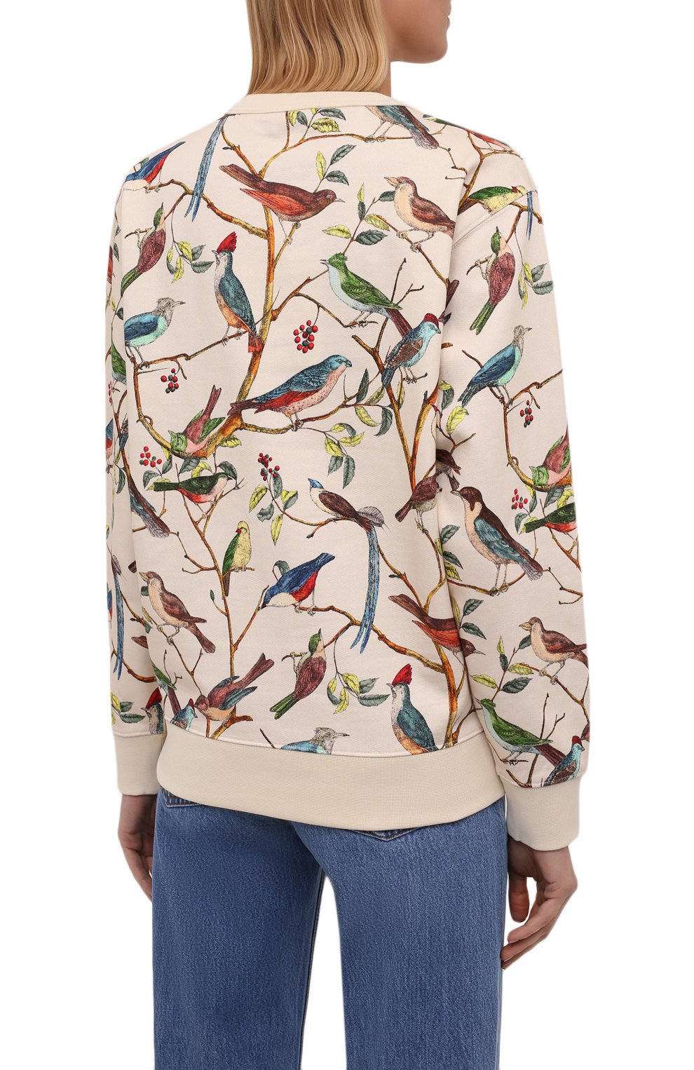Хлопковый свитшот KENZO кремового цвета по цене 27500 руб., арт. FB62SW8334M0, фото 4 Хлопковый свитшот KENZO, арт. FB62SW8334M0, фото 4