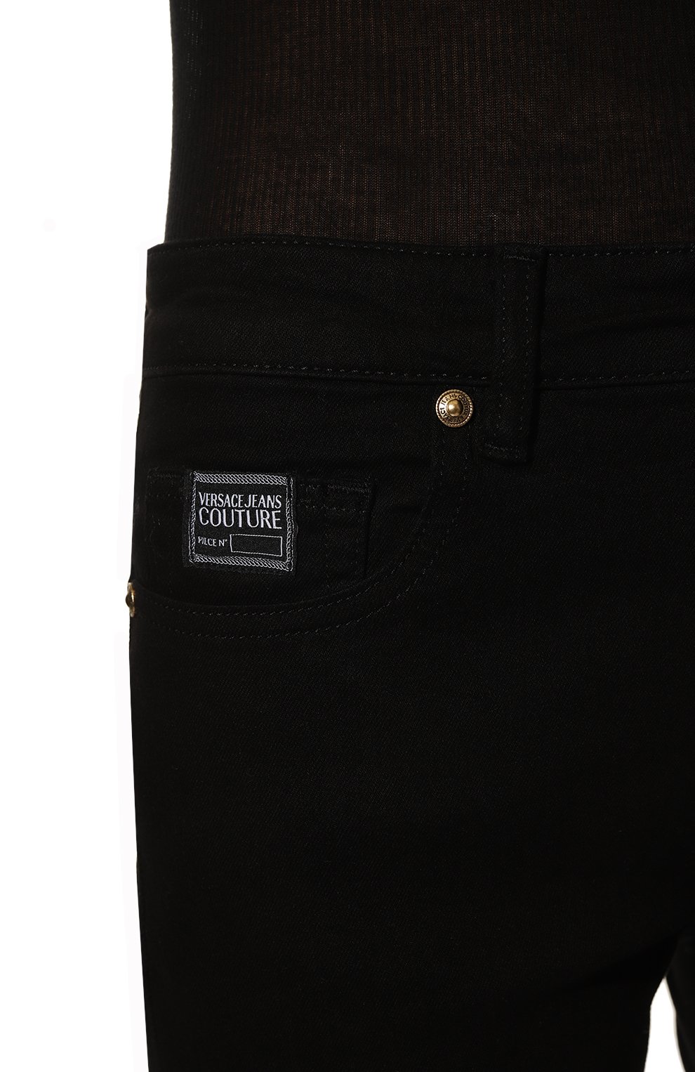 Джинсы VERSACE JEANS COUTURE, арт. 73HAB594-73DP519 C B0Y SLIM RIC VJC D STR BLK/CDW0, фото 5