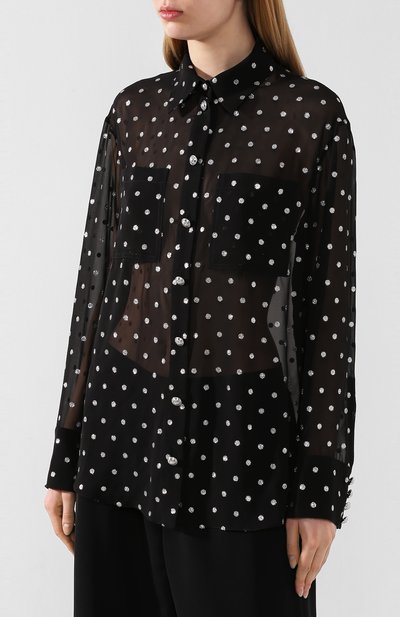 Рубашка в горох BALMAIN, арт. TF02654/X378, фото 3