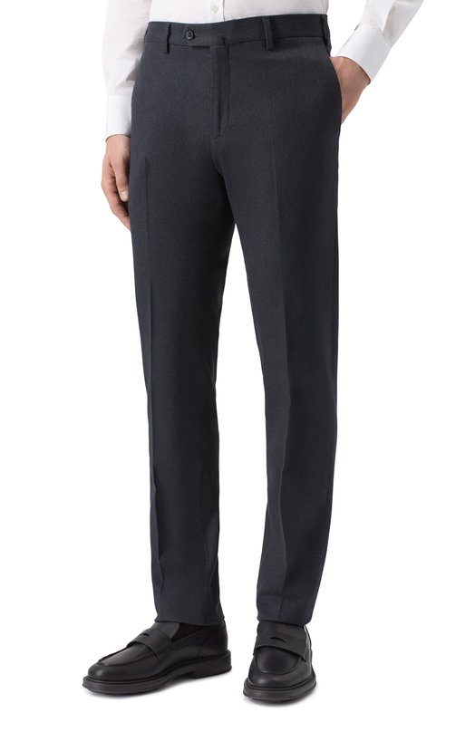 Хлопковые брюки Loro Piana FAF4206 Серый  FAF4206 Фото 3
