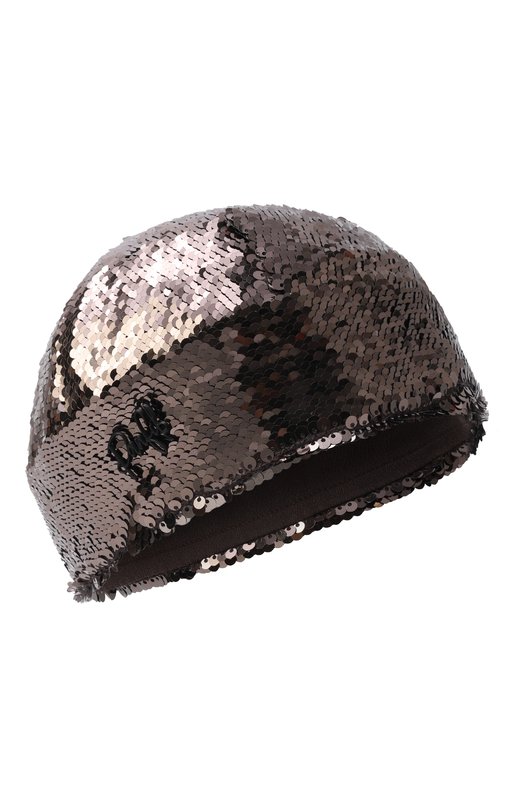 Шапка с отделкой пайетками Panfil 4-SHP-00 Коричневый 4-SHP-00