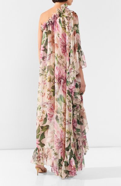 Шелковое платье DOLCE & GABBANA розового цвета по цене 220500 руб., арт. F6F1LT/IS1AF, фото 4 Шелковое платье DOLCE & GABBANA, арт. F6F1LT/IS1AF, фото 4