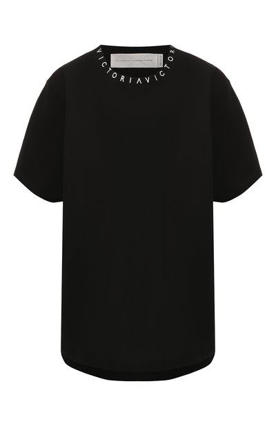 Женская хлопковая футболка VICTORIA, VICTORIA BECKHAM, арт. JYVV 072E PAW19 C0TT0N JERSEY